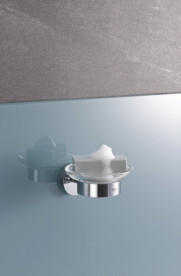 Запасна мильниця Grohe QuickFix Start без тримача прозоре скло 41182000