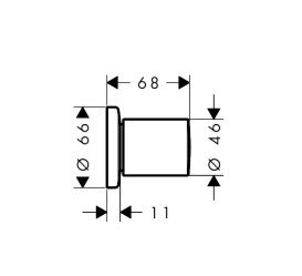 Запірний вентиль Hansgrohe Zesis S чорний матовий хром 74997340