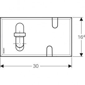 Захисна кришка для змішувачів Geberit з функціональним блоком для прихованого монтажу і внутрістінного сифоном білий 116.426.11.1