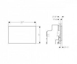 Защитная крышка Geberit Omega Sigma для скрытой системы смыва с монтажом заподлицо 115.696.00.1
