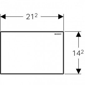 Защитная крышка окна доступа Geberit Omega белое стекло 115.082.SI.1