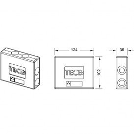 Защитный бокс для одноплоскостного спаренного тройника d16-20(18) пенопласт 718020