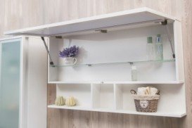 Дзеркальна шафа Буль-Буль Butterfly 1100х646х150 мм білий профіль 20311012200