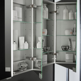 Дзеркальна шафа Laufen Frame 25 120х15х75 см з сенсорним вимикачем глянсовий білий H4088049001451