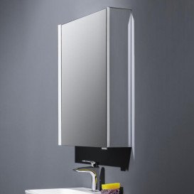 Зеркальный шкаф Laufen Frame 25 45х15х75 см петли слева алюминий H4083719001441