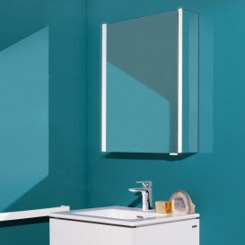 Дзеркальна шафа Laufen Frame 25 60х15х75 см петлі зліва з сенсорним вимикачем алюміній H4084019001441