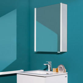 Зеркальный шкаф Laufen Frame 25 60х15х75 см петли слева с сенсорным выключателем глянцевый белый H4084019001451