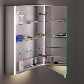 Зеркальный шкаф Laufen Frame 25 60х15х75 см петли справа с сенсорным выключателем глянцевый белый H4084529001451