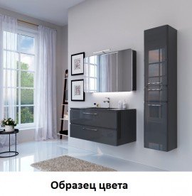 Зеркальный шкаф Marsan Adele-5 подвесной 150х65 см МДФ графит Adele5-150х65graphite