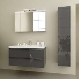 Дзеркальна шафа Marsan Therese-3 підвісна 65х90 см МДФ графіт THERESE3-90графит