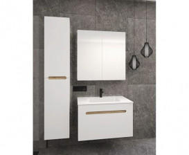 Дзеркальна шафа Radaway Laura 80 ДСП/МДФ білий глянець M41080-01-01