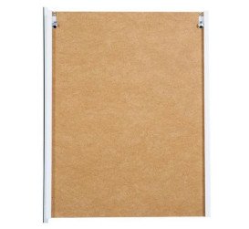 Зеркальный шкафчик Аквародос Квадро 60х75 см ДСП/стекло белый АР000015290