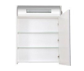 Дзеркальна шафка Аквародос Париж 65х80 см з підсвічуванням ДСП/скло білий АР000001163