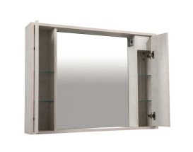 Зеркальный шкафчик Аквародос Шельф 100х75 см ДСП/МДФ нордленд АР000082698