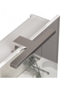 Дзеркальна шафка Мийдодир Сорренто 59х70,5 см з LED-підсвічуванням ДСП білий мат 00-0008257