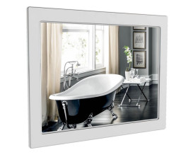 Зеркало для ванной Аквародос Беатриче 80х80 см белый патина хром АР000000911