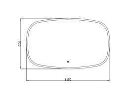 Дзеркало для ванної кімнати Аквародос Callisto 115x70 см sensor з LED-підсвічуванням АР000102688