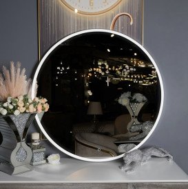 Дзеркало для ванної кімнати Аквародос Лоренцо black D-70 sensor з LED-підсвічуванням золото АР000113281