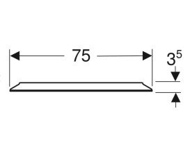Зеркало для ванной Geberit Option Round ⌀75 см с прямой и косвенной подсветкой 502.798.00.1