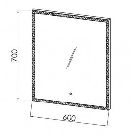 Дзеркало для ванної Kolpa-San OG 60 з підсвічуванням 507240