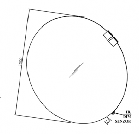 Зеркало для ванной Kolpa-San OG FI120 с подсветкой 573700