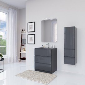 Дзеркало для ванної Marsan Adele 90х70 см зі світильником Adele90х70