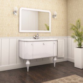 Зеркало для ванной Marsan Amelie 80х120 см белый Amelie80х120white