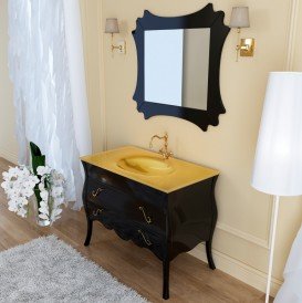 Зеркало для ванной Marsan Dianne 94х104 см черный Dianne94х104black