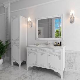 Дзеркало для ванної Marsan Jacqueline 90х110 см білий/срібло Jacqueline90х110whites
