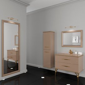 Зеркало для ванной Marsan Kassandre 87х67 см капучино Cassandre87х67cappuccino