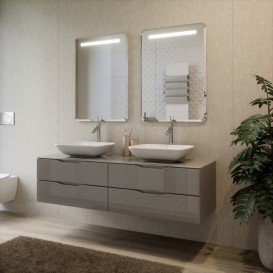 Дзеркало для ванної Marsan Martin 90х65 см з LED підсвічуванням Martin90х65