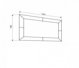 Дзеркало для ванної Marsan Michele 70х120 см капучино Michele70х120cappuccino