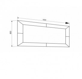 Зеркало для ванной Marsan Michele 80х160 см капучино Michele80х160cappuccino