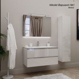 Зеркало для ванной Marsan Nikolet 70х90 см со светильником 60 см Nikolet70х90