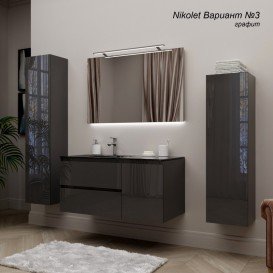 Дзеркало для ванної Marsan Nikolet 75х120 см зі світильником 90 см Nikolet75х120