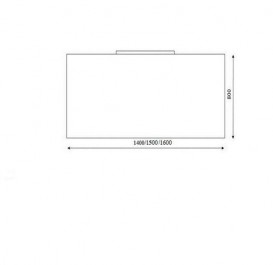 Зеркало для ванной Marsan Nikolet 80х140 см со светильником 110 см Nikolet80х140