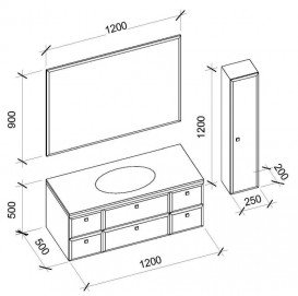 Дзеркало для ванної Marsan Shantal 90х120 см з LED підсвічуванням SHANTAL90Х120