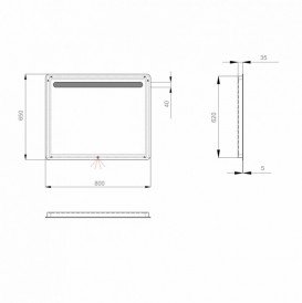 Дзеркало для ванної Sanwerk Lava Каліпсо 80х65 см з LED-підсвіткою ZL0000180