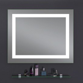 Дзеркало для ванної Sanwerk Lava Квадра 90х65 см з LED-підсвіткою ZL0000162