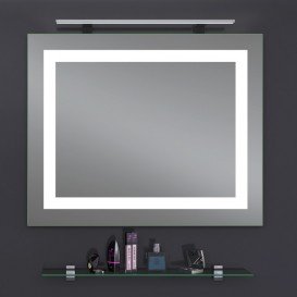 Дзеркало для ванної Sanwerk Lava Квадра 90х65 см з LED-підсвіткою ZL0000162