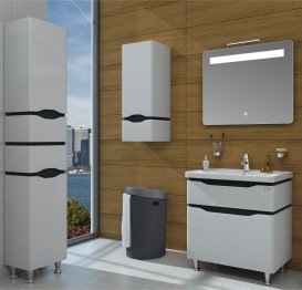 Зеркало для ванной Sanwerk Lava Рада 80х65 см с LED-подсветкой ZL0000171