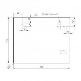 Зеркало для ванной Sanwerk Симпли Минима 80x65 см ZS0000345