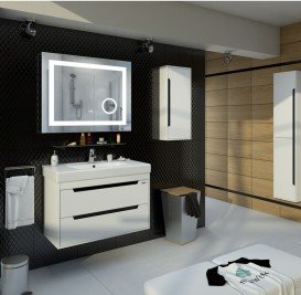 Зеркало для ванной Sanwerk Ultra Мега 80х65 см с LED-подсветкой ZU0000136