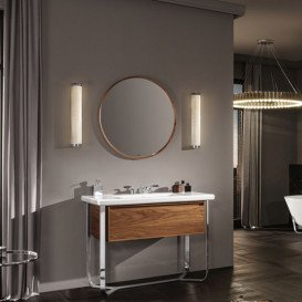 Зеркало для ванной Villeroy & Boch Antheus Ø85 см американский орех B30500PV