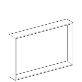 Зеркало Geberit Citterio 88.4х58.4 см с подсветкой бежевый дуб/меламин древесная структура 500.572.JI.1