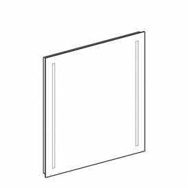 Зеркало Geberit Option Basic 70х65 см двухсторонняя подсветка 500.587.00.1