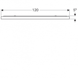 Дзеркало Geberit  Xeno² 120х71см з прямим освітленням і фоновим підсвічуванням 500.519.00.1