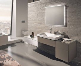 Дзеркало Geberit  Xeno² 120х71см з прямим освітленням і фоновим підсвічуванням 500.519.00.1