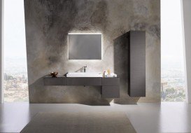 Зеркало Geberit Xeno² 90х71 см с прямым освещением и фоновой подсветкой 500.522.00.1