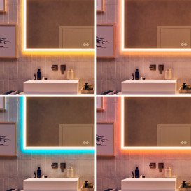 Дзеркало Hansgrohe Xarita E 60,6х70,6 см з LED-підсвічуванням та датчиком дотику білий матовий 54988700